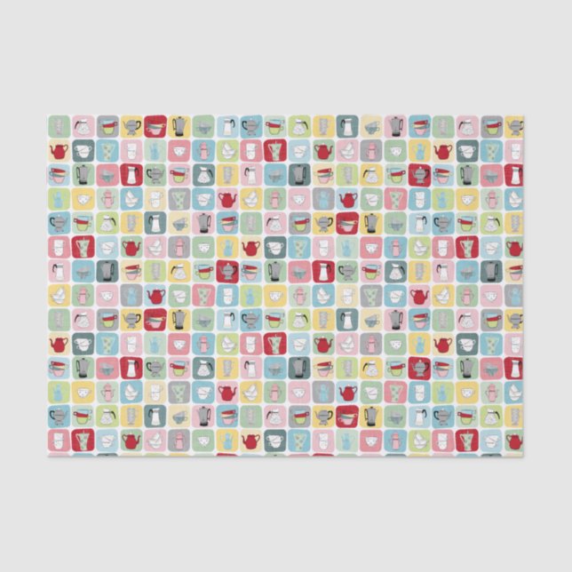 Papier Mousseline Café rétro (Recto)