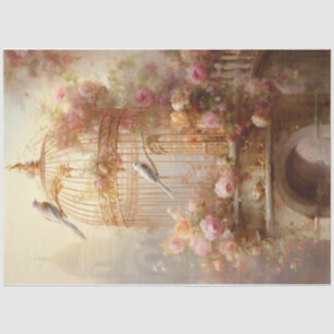 Papier Mousseline Cage d'or
