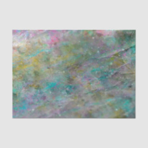 Papier Mousseline Caillou de cristal multicolore arc-en-ciel pour fê