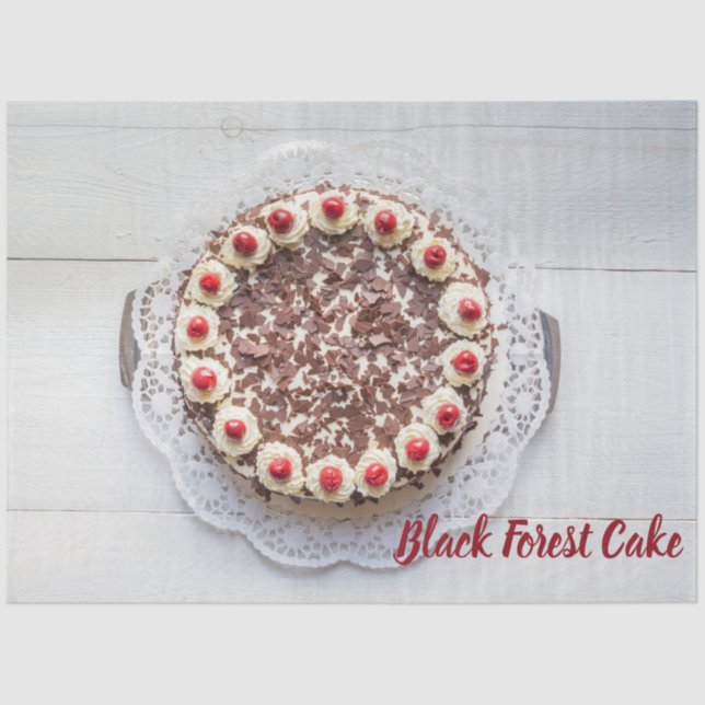Papier Mousseline Cake de Black Forest (Recto)