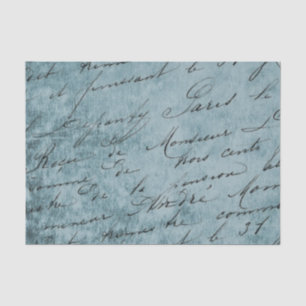 Papier Mousseline Calligraphie vintage