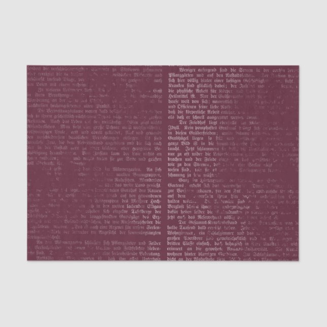 Papier Mousseline Calligraphie Vintage de Bourgogne (Recto)