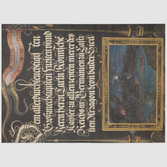 Papier Mousseline Calligraphie vintage & Découpage de l'Ephémère du  (Recto)