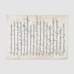 Papier Mousseline Calligraphie Vintage Parchemin de script