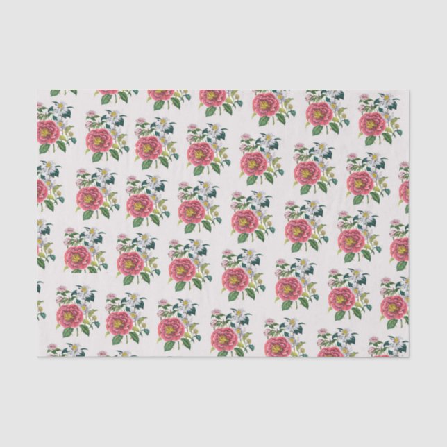Papier Mousseline Camellias (Recto)
