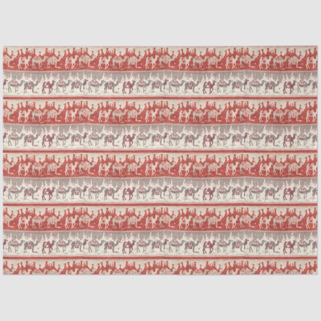 Papier Mousseline Camels Train, Camels Motif, reproductions de chame (Recto)