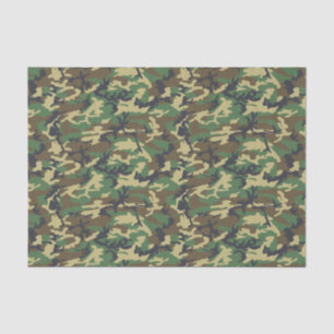 Papier Mousseline Caméra militaire Woodland