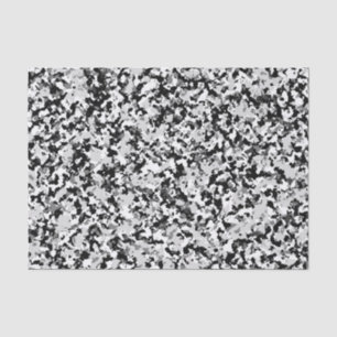 Papier Mousseline Camo Camouflage Party Gris Blanc Arctique