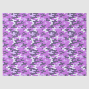 Papier Mousseline Camo violet