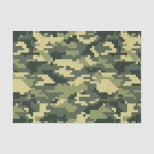 Papier Mousseline Camouflage/Camo de région boisée de 8 de bit