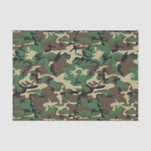 Papier Mousseline Camouflage militaire