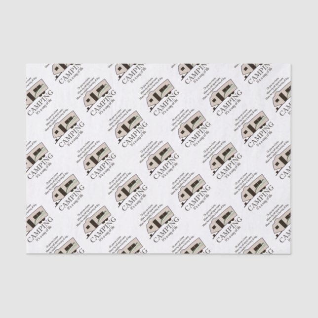Papier Mousseline Camper : C'est un mode de vie (Recto)