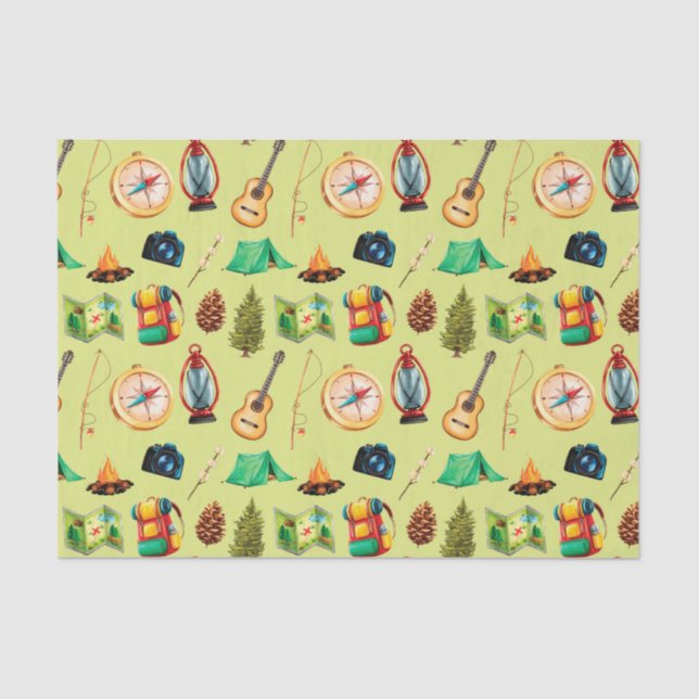 Papier Mousseline Camping (Recto)