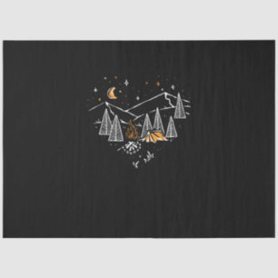 Papier Mousseline camping amour randonnée nature ligne sauvage