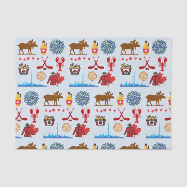 Papier Mousseline Canada Fun (Recto)