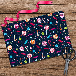 Papier Mousseline Candy Dandy Motif Marine Bleu