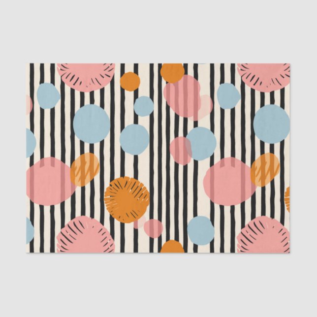 Papier Mousseline CandyFloss Circus Soleil Papier Tissu (Recto)