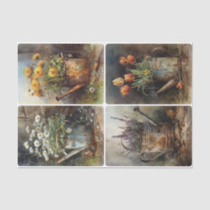 Papier Mousseline Canettes d'eau rouillées