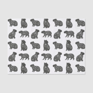 Papier Mousseline Capybaras