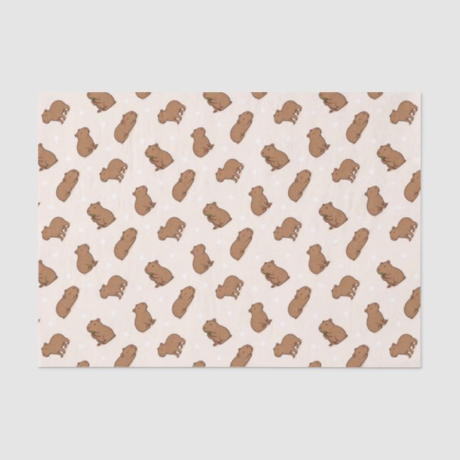 Papier Mousseline Capybaras (Recto)