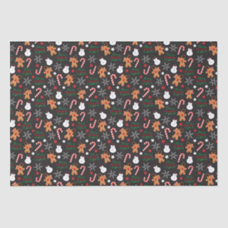 Papier Mousseline Caractère de Noël illustré mignon