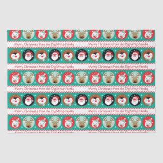 Papier Mousseline Caractères de Noël