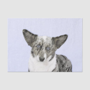 Papier Mousseline Cardigan Welsh Corgi Peinture - Art Chien original