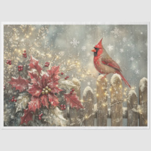 Papier Mousseline Cardinal des flocs de neige