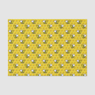 Papier Mousseline Caricature d'abeilles