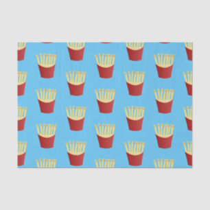 Papier Mousseline Caricature de frites Cute kawaii fast food