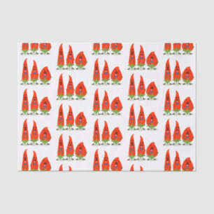Papier Mousseline Caricature de piments chantants mignons