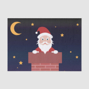 Papier Mousseline Caricature du Père Noël à Noël dans la nuit du Che