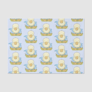 Papier Mousseline Caricature jaune mignon pour canard bébé