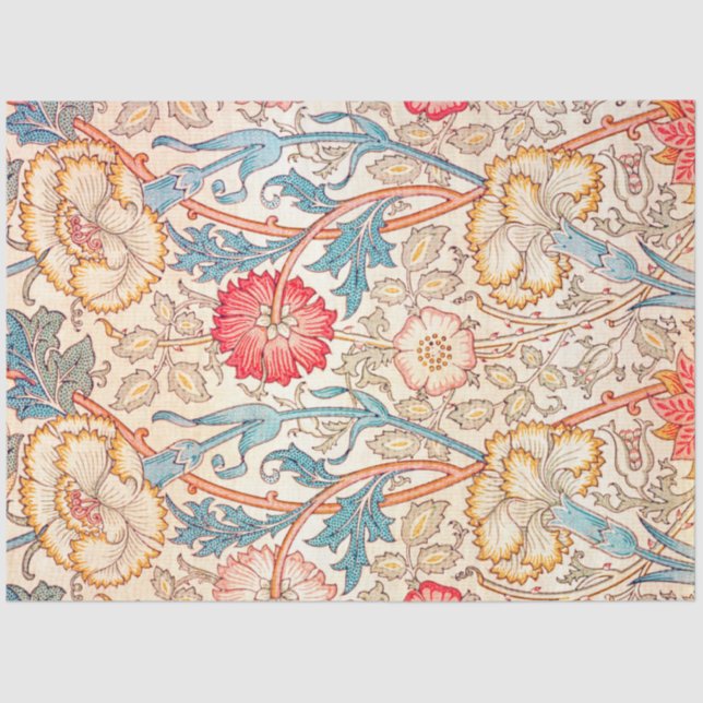 Papier Mousseline Carnation, William Morris (Recto)