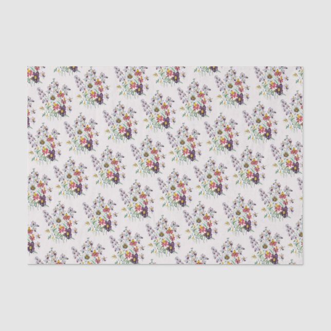 Papier Mousseline Carnaval des fleurs (Recto)