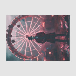 Papier Mousseline carnaval hanté découpage