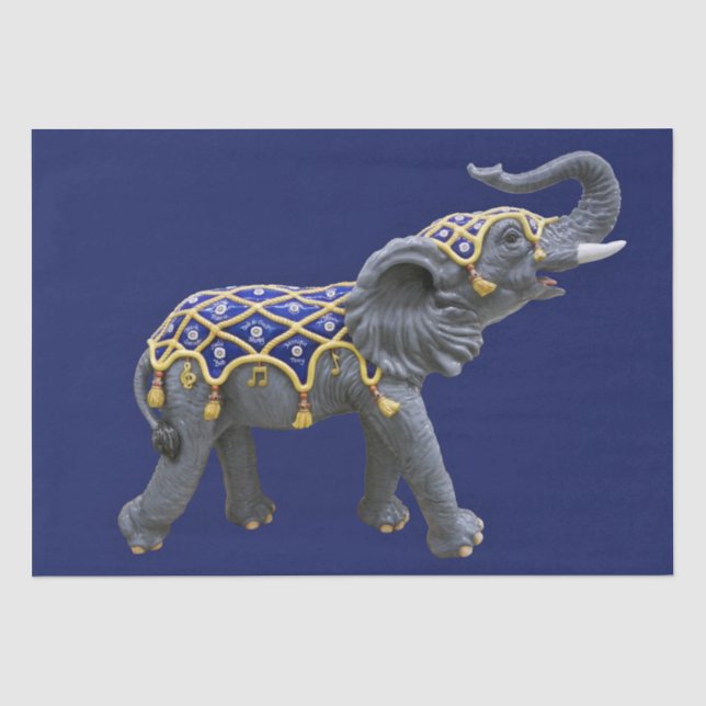 Papier Mousseline Carousel Animal Elephant Photo Papier Tissu (Recto)