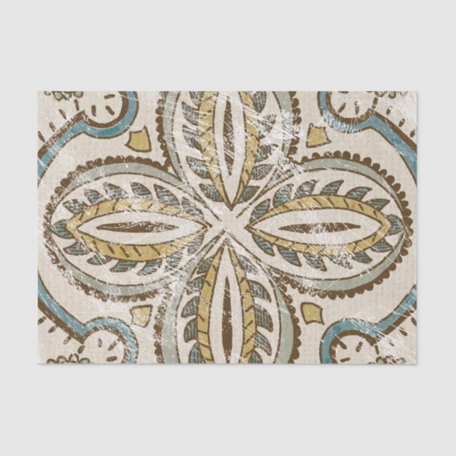 Papier Mousseline Carré Batik III non inscrit (Recto)