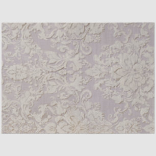 Papier Mousseline Carreau à motif damassé Lilac Reverie III