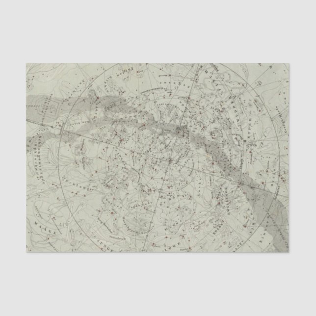 Papier Mousseline Carte de ciel nocturne de Norther (Recto)
