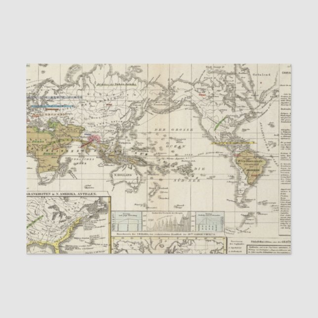 Papier Mousseline Carte du monde des maladies (Recto)