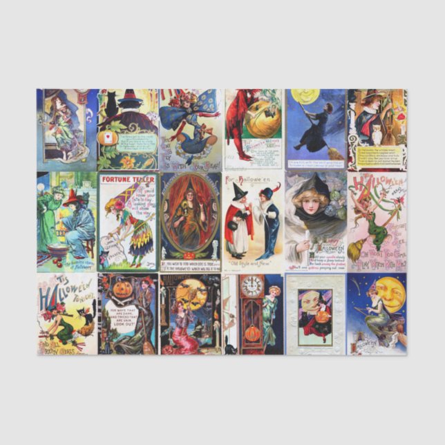 Papier Mousseline Carte postale de cru de Halloween (Recto)