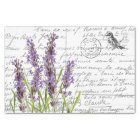 Carte postale Vintage Lavender Bird en français Sc