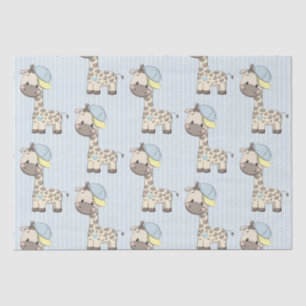 Papier Mousseline Cartoon personnalisé Baby Boy Giraffe Tissu Papier