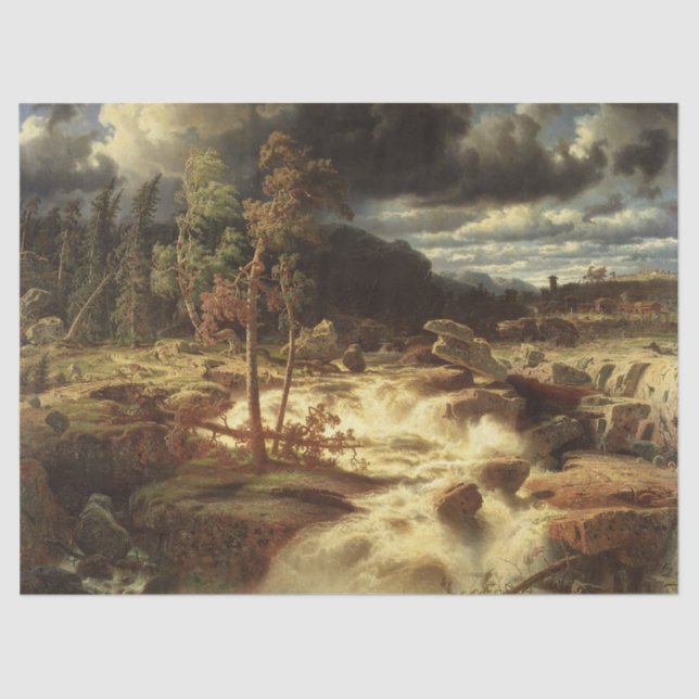 Papier Mousseline Cascade en Suède (par Marcus Larson) (Recto)