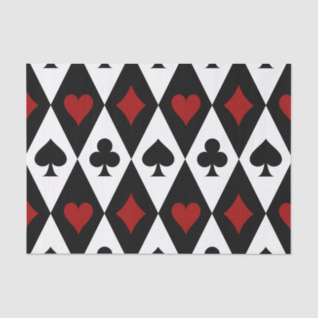 Papier Mousseline Casino du Joueur de cartes Blackjack Las Vegas (Recto)