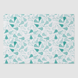 Papier Mousseline Casquettes turquoises