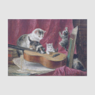 Papier Mousseline Cat & Kittens ・ Henriette Ronner-Knip (1821-1909)