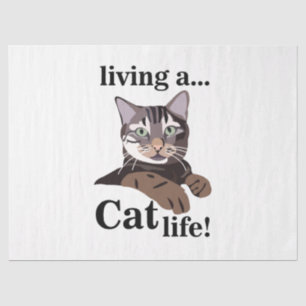 Papier Mousseline Cat Kitty Funny