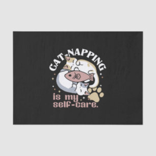 Papier Mousseline Cat-Napping Est Mon Citation De Cat Mignonne D'Aut